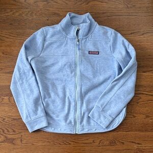 Vineyard Vines Heathered Blue Zip-Up Jacket